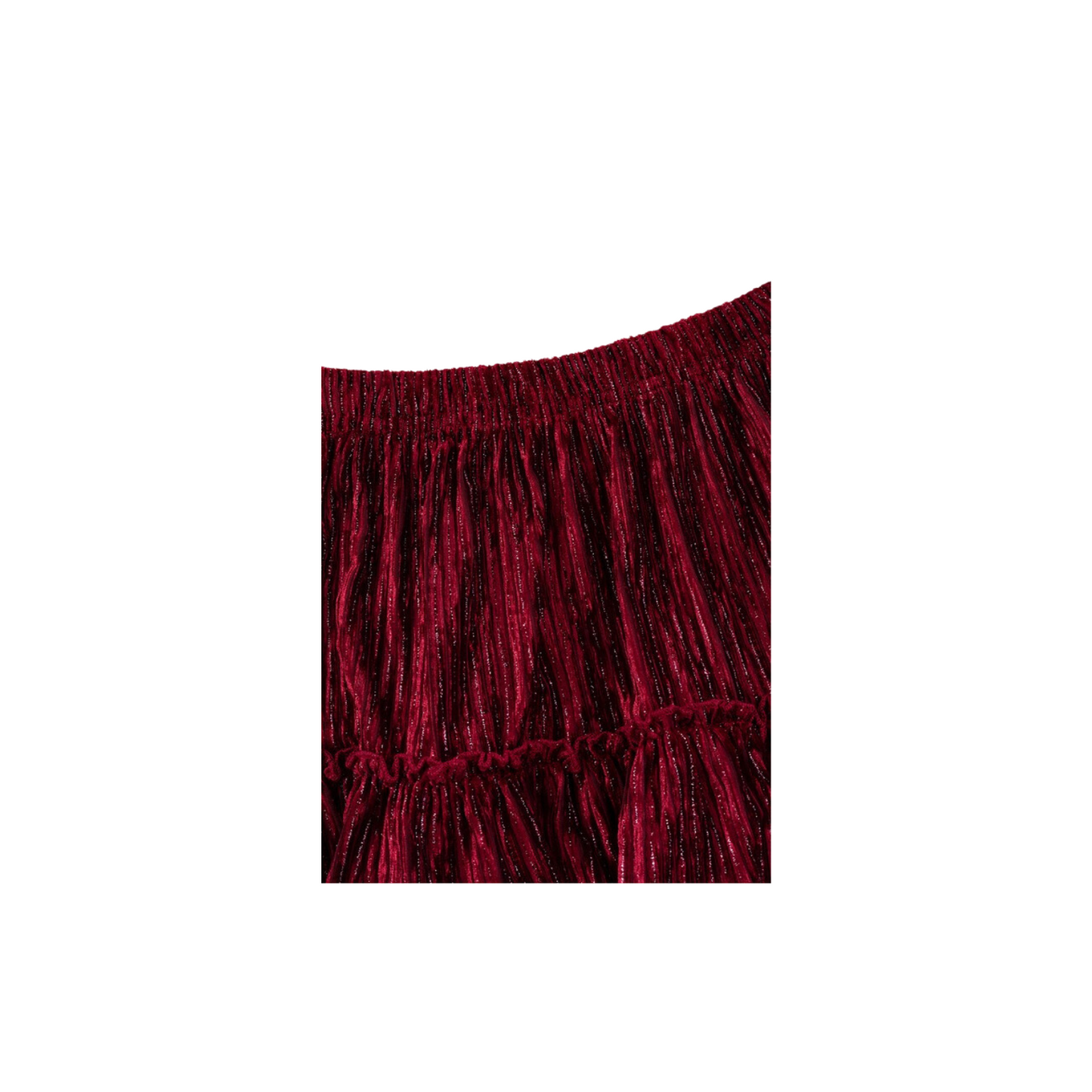 Cranberry Velvet Skirt