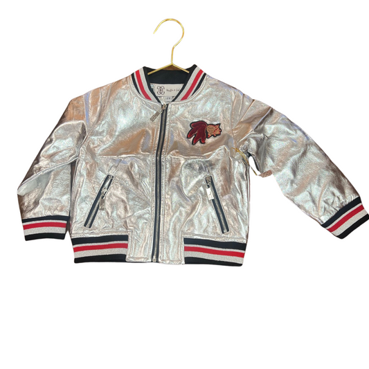 Silver Ice cream Cup Bomber Jacket