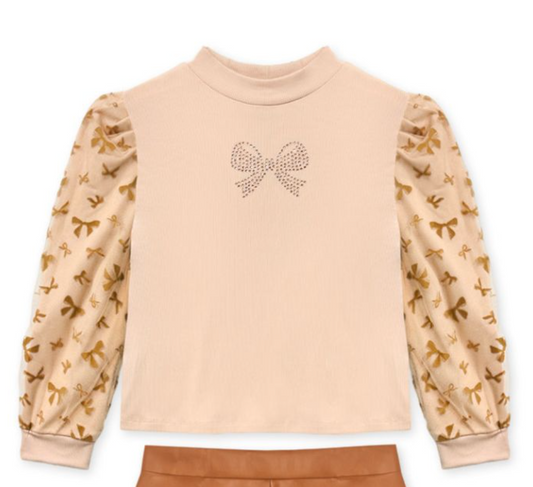 Pretzel Bow Blouse