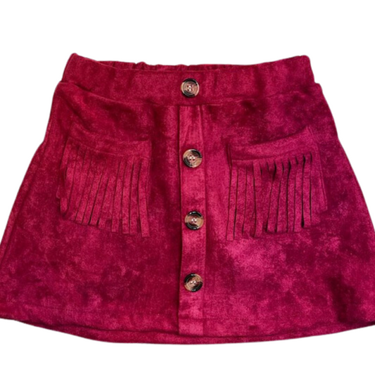 Maroon Pie Skirt